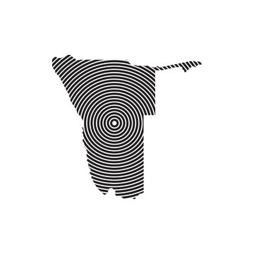 Namibia map icon