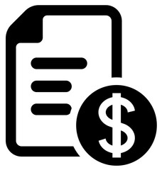 Financial documents icon.