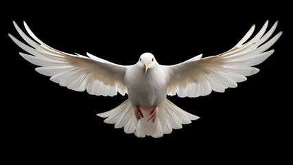 white dove flying