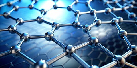Scientific of graphene molecule, graphene, hexagonal, molecular structure, science, nanotechnology, carbon