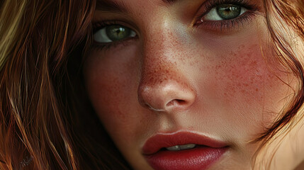 Ethereal Beauty: Realistic Portrait in Low Light. Generative AI