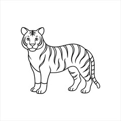 cartoon tiger vector
