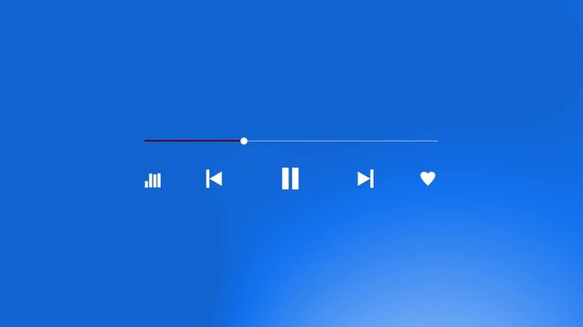Music player overlay template animation. Suitable for Youtuber, content creator, music production, etc.	
