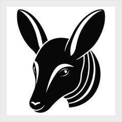 Aardvark head vector icon