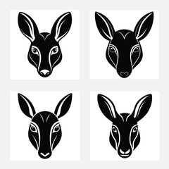Aardvark head vector icon illustration