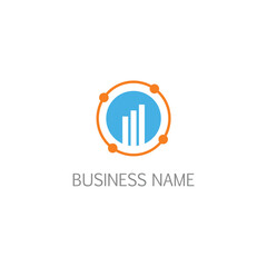 Round orbit connection business logo © lipur