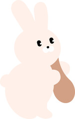 방망이를 들고있는 토끼