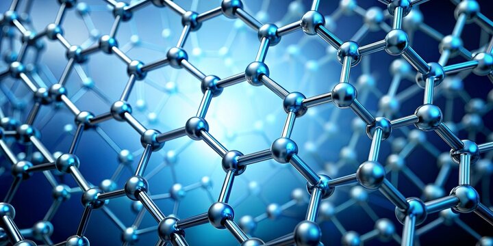Scientific of graphene molecule structure with hexagonal pattern, graphene, molecule, structure, scientific, hexagonal