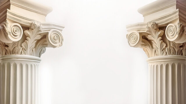 Fototapeta Marco de columnas romanas decorativos