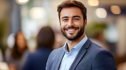 Fototapeta premium Smiling Businessman Portrait Photo