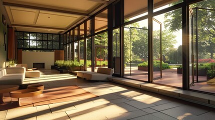 Fototapeta premium Prairie School Architecture Environment