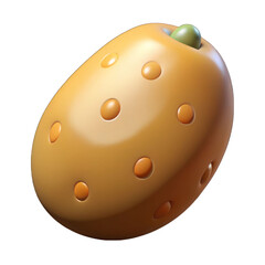 Fototapeta premium Young potato 3d isolated on transparent background
