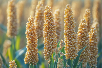 This high-definition photo of sorghum was taken by a Chinese photographer, with sharp details and accurate focus