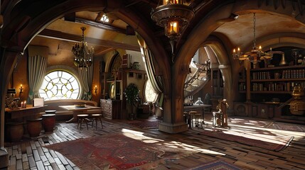 Obraz premium Fireplace in the old house