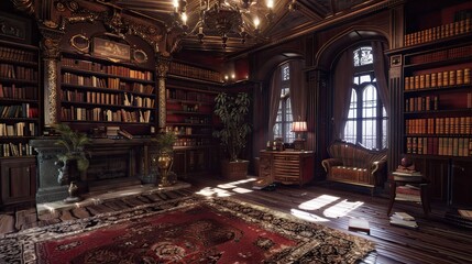 Fireplace in the old house