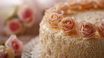 Elegant Rose Cake