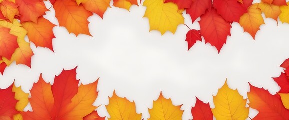 Obraz premium 秋の紅葉フレーム