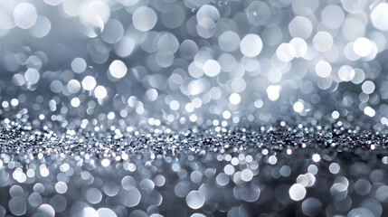 A background of bokeh lights texture, blurred light dots in bright white and silver tones, elegant and festive feel, hd quality, natural look. --ar 16:9 --v 6.0 --s 250 --style raw
