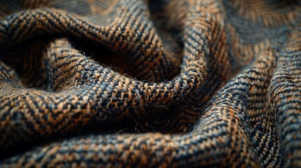 A background of fabric weave texture, intricate close-up of tweed fabric with visible threads, classic and textured feel, hd quality, natural look. --ar 16:9 --v 6.0 --s 250 --style raw