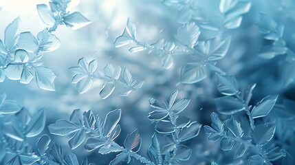 A background of frosted glass texture, frosty and translucent surface with delicate frost details, diffused and soft lighting, cold and peaceful look, hd quality, natural look. --ar 16:9 --v 6.