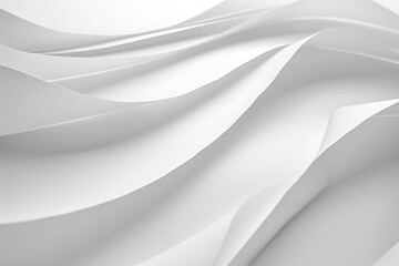 Obraz premium Abstract White Swirling Pattern