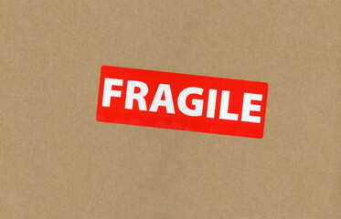 fragile label on packet