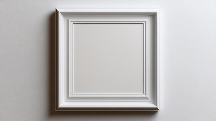 A top view of an empty white paper box with a transparent window, isolated on a white background
