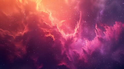 A background of galaxy nebula texture, vast universe with twinkling stars, vibrant nebulae, and colorful cosmic clouds, shades of pink and orange, otherworldly and enchanting feel, hd quality,