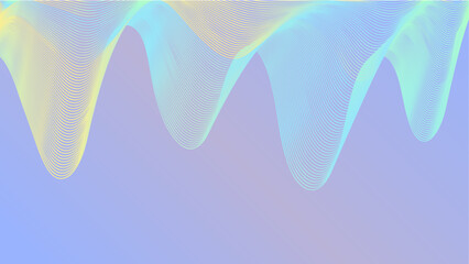 Fototapeta premium Line vectory abstraction technology futuristic sound wave background