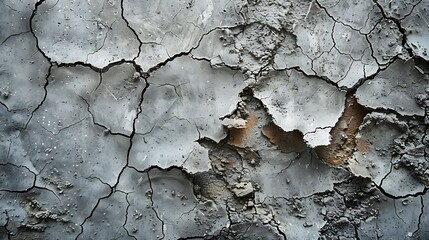 Fototapeta premium A background of rustic concrete texture, rough and cracked concrete with visible weathering, rugged and aged look, hd quality, natural look. --ar 16:9 --v 6.0 --s 250 --style raw