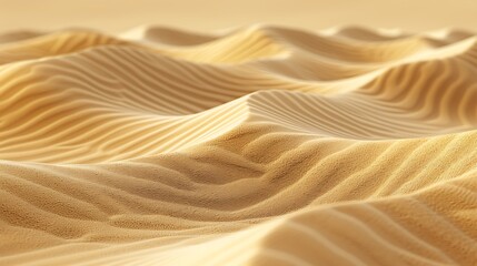 A background of sand dunes texture, gentle ripples and waves of desert sand, warm golden hues, peaceful and timeless look, hd quality, natural look. --ar 16:9 --v 6.0 --s 250 --style raw