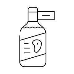 vinegar mango line icon vector. vinegar mango sign. isolated contour symbol black illustration