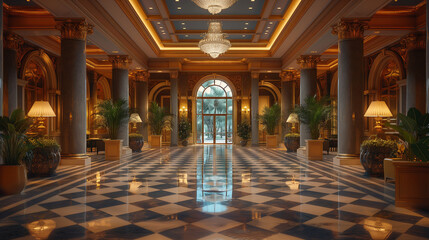 Obraz premium Interior of a hotel