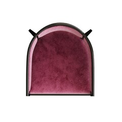 armchair isolated on white background, comfortable furniture for home interior, 3D illustration, cg render