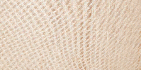 Jute pattern, rough burlap texture, canvas coarse cloth, brown woven rustic bagging. Natural hessian beige textile texture. Burlap sack background and texture