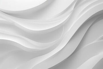 Abstract White Curved Lines Background