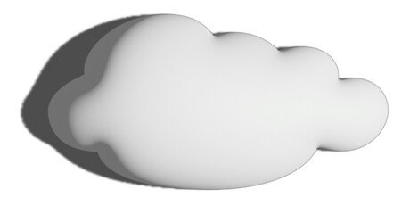 Cute 3D cloud illustration