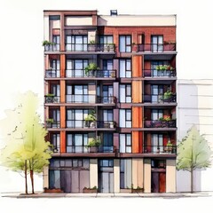 the AI Image Generator, Construction of residential building