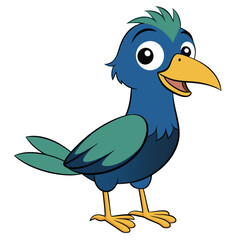 illustration of a bird on a branch