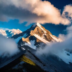 clouds over the mountains