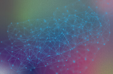 Illustration of a data network concept