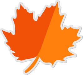 Autumn Leaf Sticker