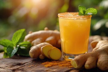 Fototapeta premium Ginger cocktail