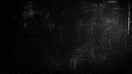 Grunge and scratch on black metal plate background, Black Board Texture or Background