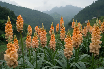 Ginger growing plantation