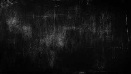 Naklejka premium Dark grey black slate background or texture., Horizontal black board or chalkboard wall texture background 