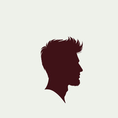 Vintage Barber Shop Logos: Stylish Vector Hairstyles for Your Design.	