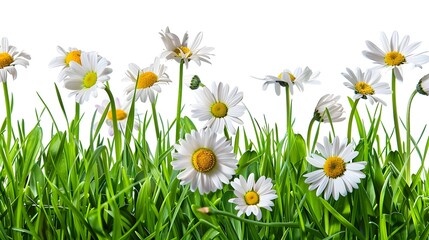 daisies in grass