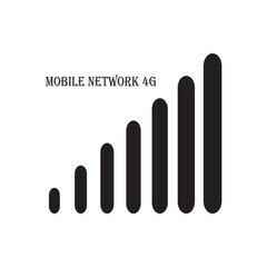 Status bar icon. Phone signal. Vector illustration eps 10 