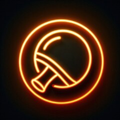 Obraz premium illustration of a ping pong symbol in orange